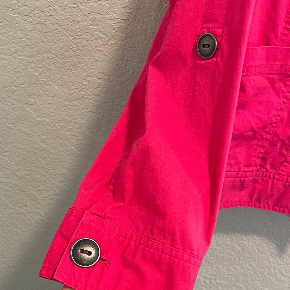 Chico's Pink Small Button Front Lightweight 100% … - image 4